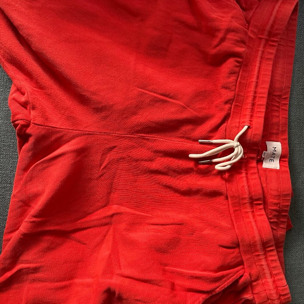 NEW MATE the Label Red Organic Terry Classic Jogger - 2X